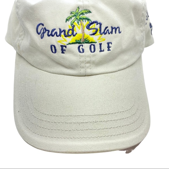 Grand Slam Golf Cap Hawaii Off-White Hook & Loop - Picture 1 of 11
